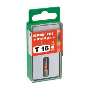 SPAX Bit T-STAR plus T 15, -20, -25, -30, -40 S 1 stuk