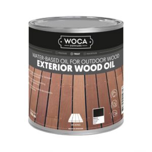 WOCA EXTERIOR OIL ZWART 750 ML